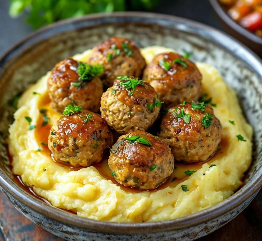 Нежные тефтели из куриного фарша на сковороде